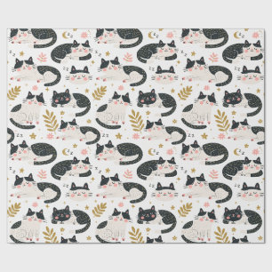 Sleeping Cats Wrapping Paper