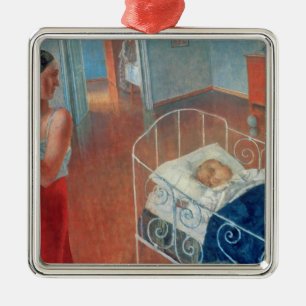 Sleeping Child, 1924 Metal Ornament