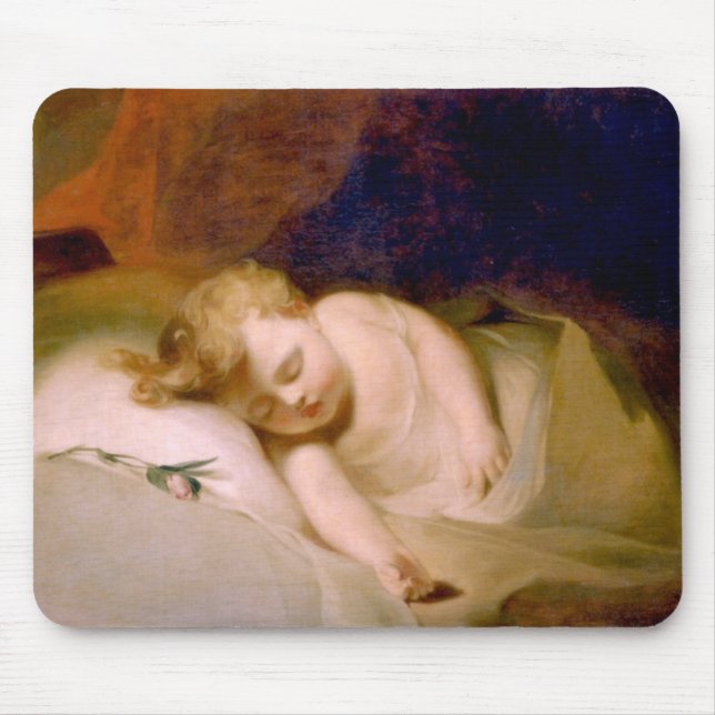 Sleeping Child (by Thomas Sully) Mouse Pad (Front)
