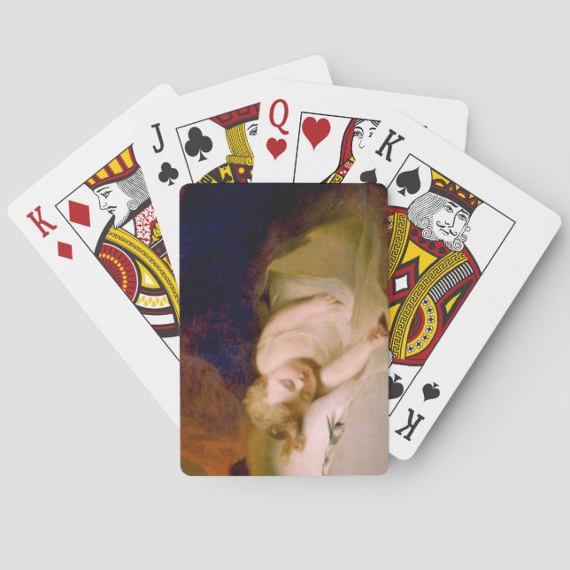 Sleeping Child (by Thomas Sully) Playing Cards (Back)