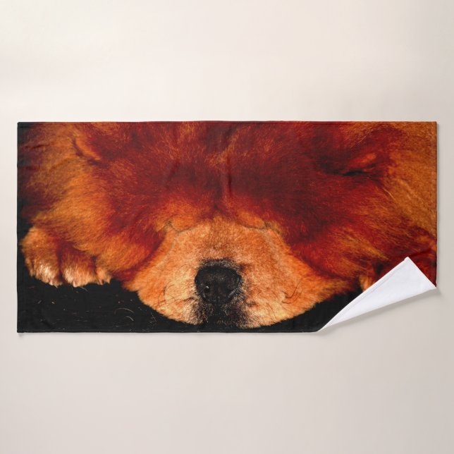 Sleeping Chow Chow btcna Bath Towel Set (Bath Towel)