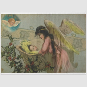 Sleeping Christmas Baby Angel Tissue Paper