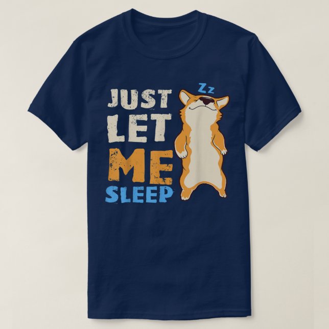Sleeping Corgi Dog, Sleepshirt, Pyjamas 1235 T-Shirt (Design Front)