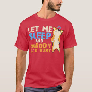 Sleeping Corgi Dog, Sleepshirt, Pyjamas  T-Shirt