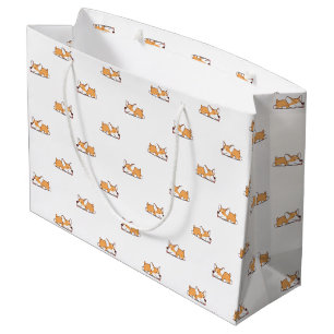Sleeping Corgi Large Gift Bag