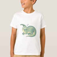 Sleeping Cute Dinosaur Illustration | Minimal Past