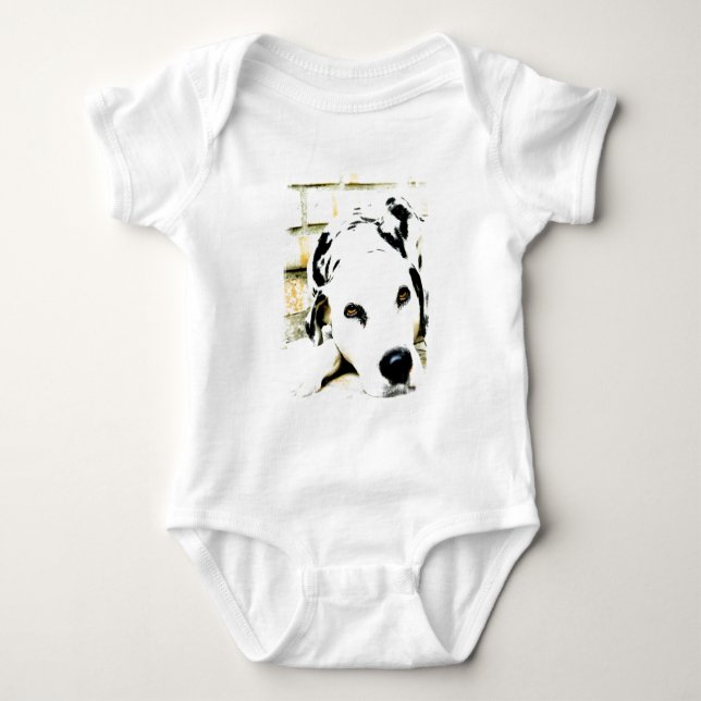 Sleeping Dalmatian Infant Baby Bodysuit (Front)