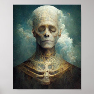Sleeping Death Dark Fantasy Sci-Fi Art Poster