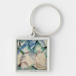 Sleeping Deer Keychain