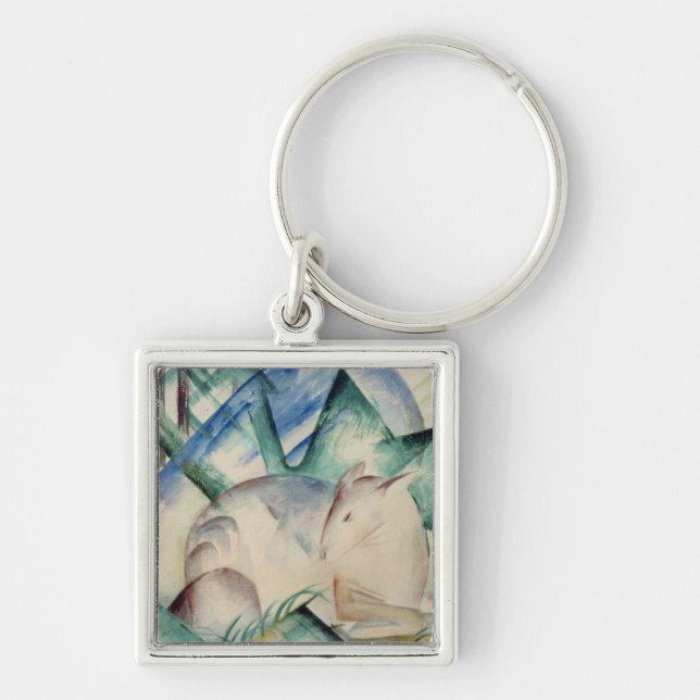 Sleeping Deer Keychain (Front)