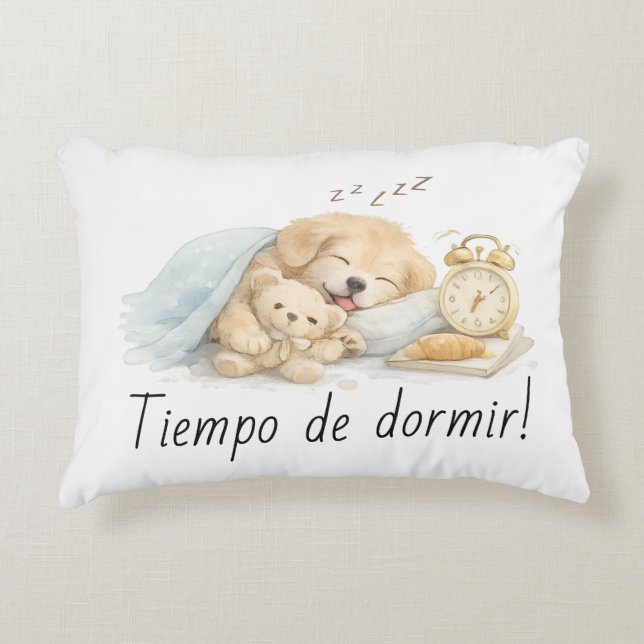 sleeping dog accent pillow (Front)
