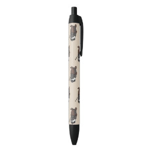 Sleeping Dog Australian Shepherd Animal Lover ZZZ Black Ink Pen