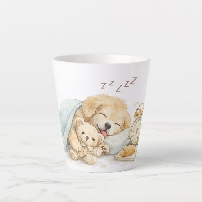 sleeping dog latte mug (Front)