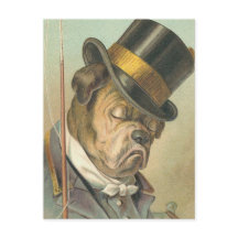 "Sleeping Dog" Vintage Illustration