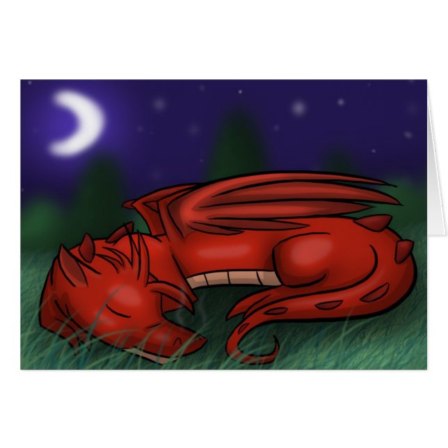 "Sleeping Dragon" Card (Front Horizontal)