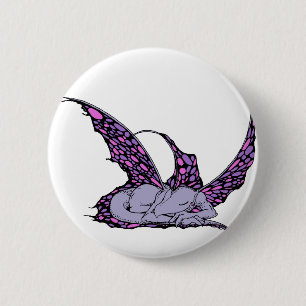 Sleeping Dragonette (Purple) Buttons