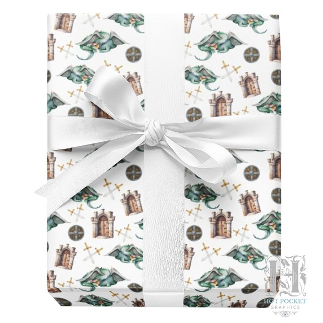 Sleeping Dragons Wrapping Paper (Creator Uploaded)