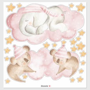 Sleeping Elephant Koala Bear Bedroom Set of
