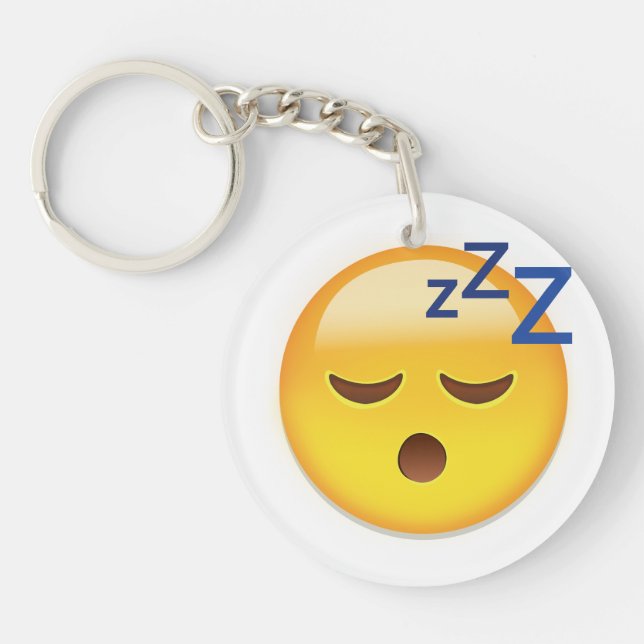 Sleeping Face Emoji Keychain (Front)