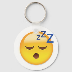 Sleeping Face Emoji Keychain
