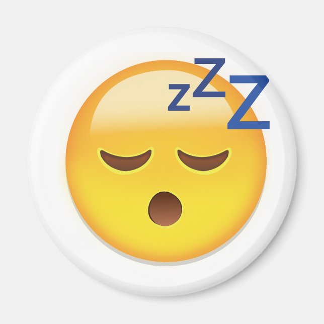 Sleeping Face Emoji Magnet (Front)