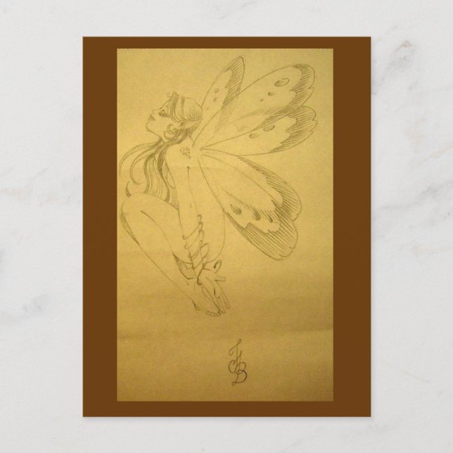 Sleeping fairy postcard (Front)