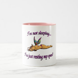 Sleeping Fairy Two-Tone Coffee Mug