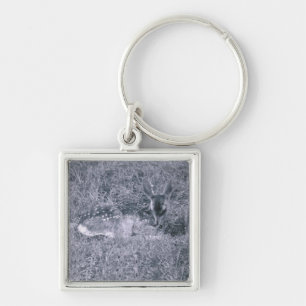 Sleeping Fawn Keychain