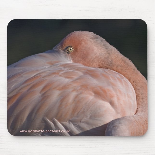 Sleeping Flamingo Mousemat Mouse Pad (Front)