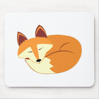 Sleeping Fox Mouse Pad