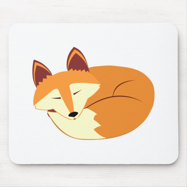 Sleeping Fox Mouse Pad (Front)