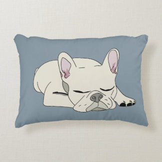Sleeping French Bulldog Accent Pillow