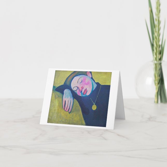 Sleeping Girl by Sonia Delaunay, 1907 Card (Front)