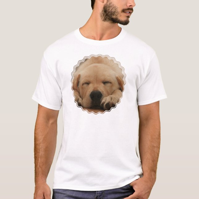 Sleeping Golden Retriever Men's T-Shirt (Front)