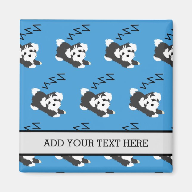 Sleeping Havanese Dog Animals Lover ZZZ Pet Owner Magnet (Front)