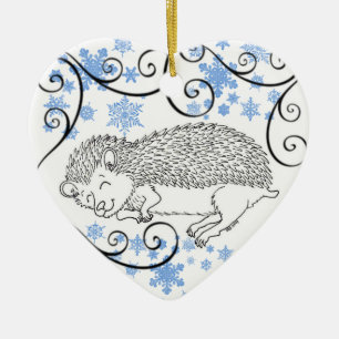 Sleeping Hedgehog Ornament