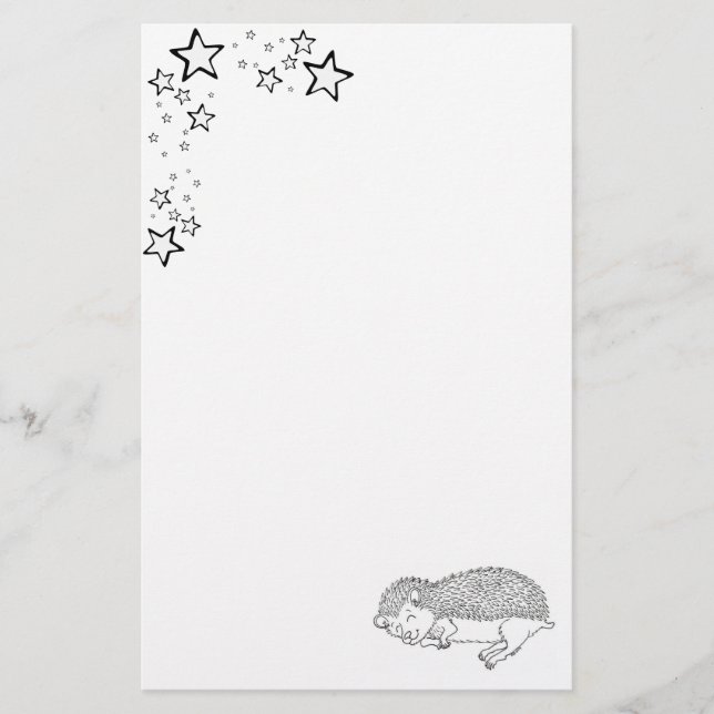 Sleeping Hedgehog Paper (Front)