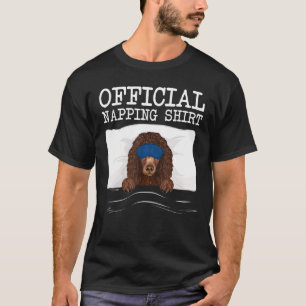 Sleeping Irish Water Spaniel Sleep Official Nappin T-Shirt