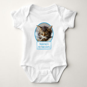 Sleeping Kitten Baby Bodysuit