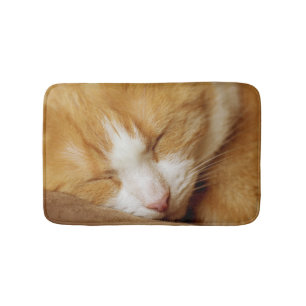 Sleeping Kitten Bath Mat