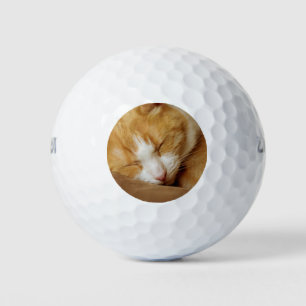 Sleeping Kitten Golf Balls