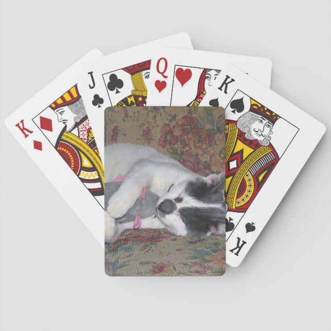 Sleeping Kitten Playing Cards (Back)