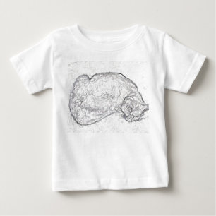 Sleeping kitty - Baby t-shirt