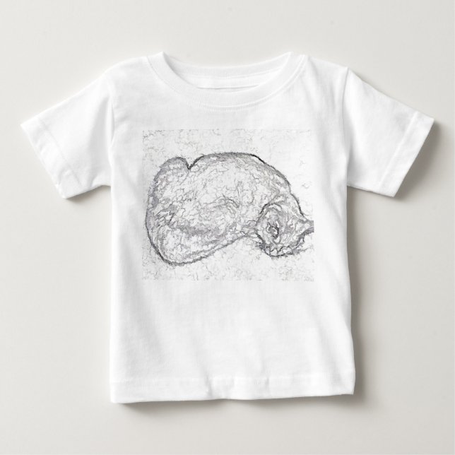 Sleeping kitty - Baby t-shirt (Front)