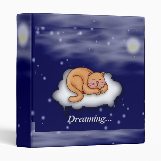 Sleeping Kitty Binder (Front/Spine)