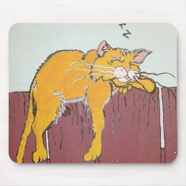 Sleeping Kitty Mousepad (Front)