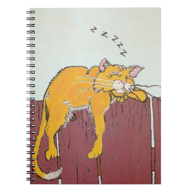 Sleeping Kitty Notebook (Front)