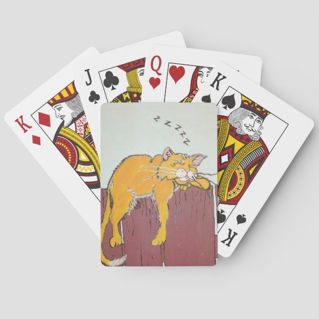 Sleeping Kitty  Playing Cards (Back)