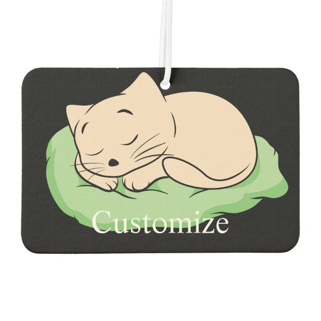 Sleeping Kitty Thunder_Cove Air Freshener (Back)