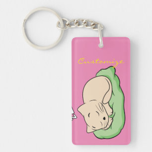 Sleeping Kitty Thunder_Cove Keychain